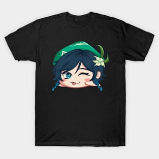 chibi venti genshin fanart T-Shirt